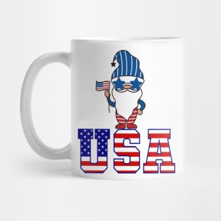 4th of july independent gnome Mug